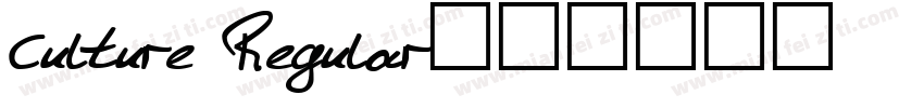 Culture Regular字体转换